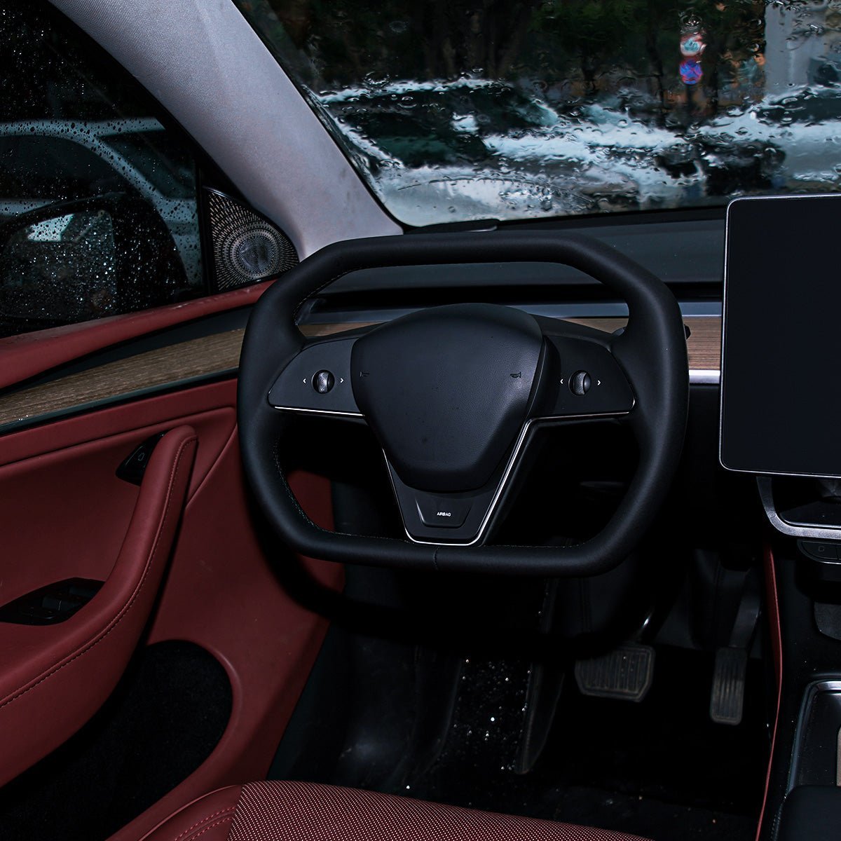 TESERY Cyber Steering Wheel for Tesla Model 3 / Y【Cybertruck Style】 Tesery Official Store