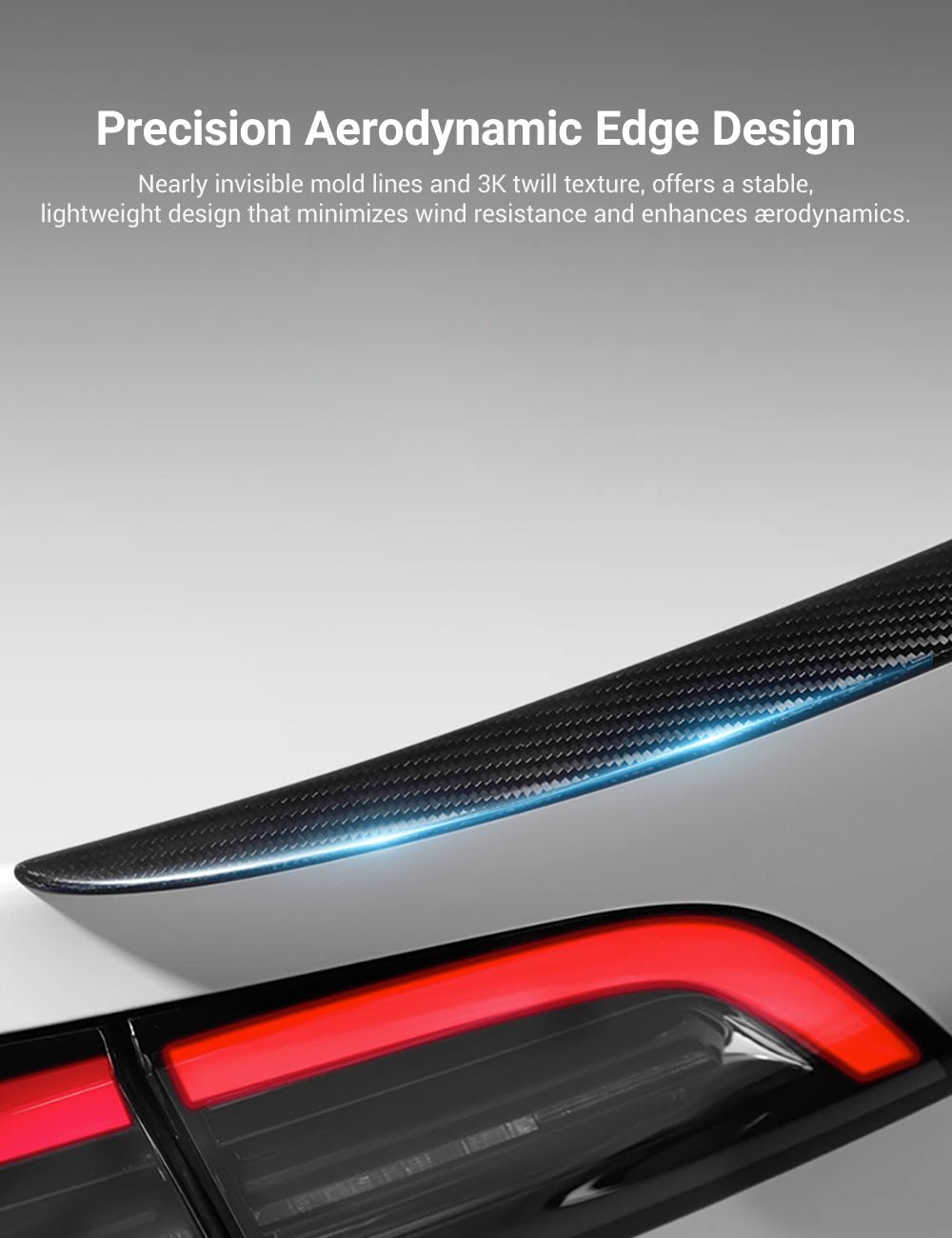 TESERY Spoiler Performance Style for Model Y / Model 3 Highland - Dry Carbon Fiber Exterior Mods Tesery Official Store
