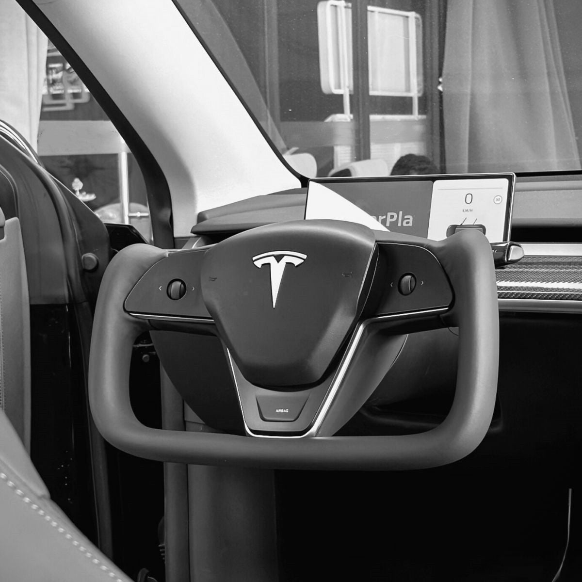 TESERY New Plaid Steering Wheel for Tesla Model 3 / Y Tesery Official Store