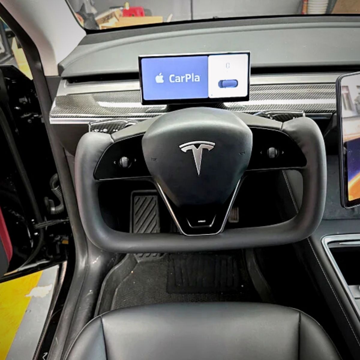 TESERY New Plaid Steering Wheel for Tesla Model 3 / Y Tesery Official Store