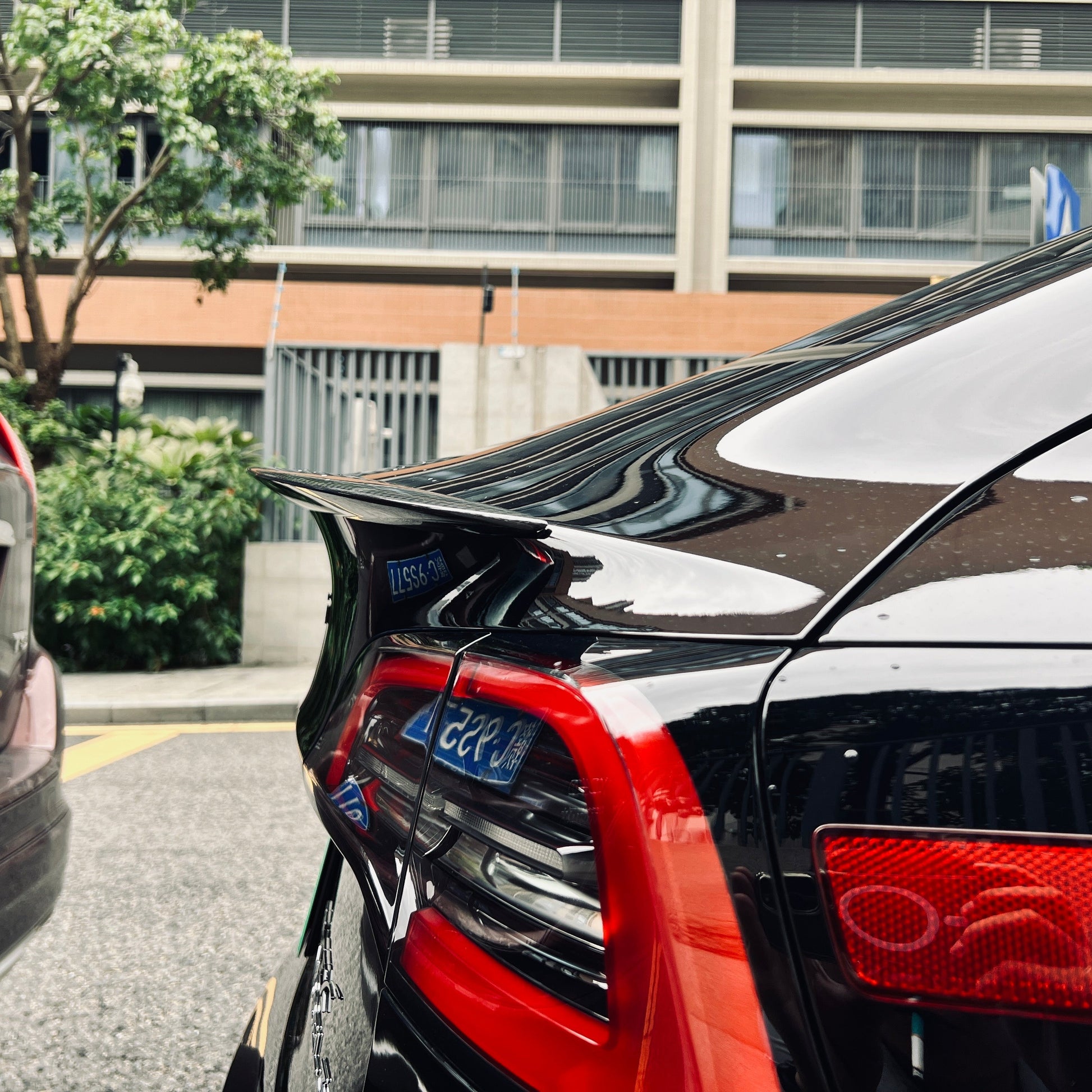 TESERY Spoiler Performance Style for Model Y / Model 3 Highland - Dry Carbon Fiber Exterior Mods Tesery Official Store