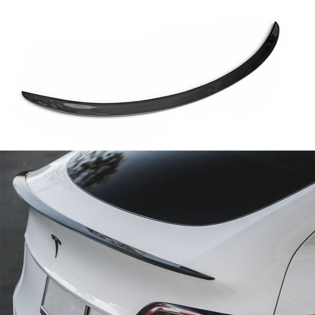 TESERY Spoiler Performance Style for Model Y / Model 3 Highland - Dry Carbon Fiber Exterior Mods Tesery Official Store