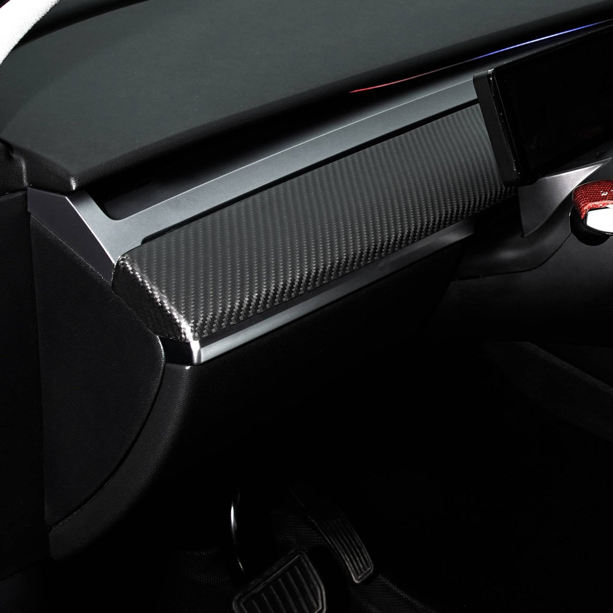 TESERY Tesla Model 3 / Y Dashboard Cover - Dry Carbon Fiber Interior Mods Tesery Official Store