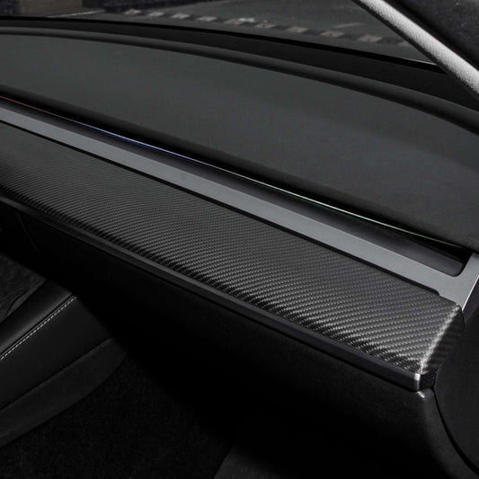 TESERY Tesla Model 3 / Y Dashboard Cover - Dry Carbon Fiber Interior Mods Tesery Official Store