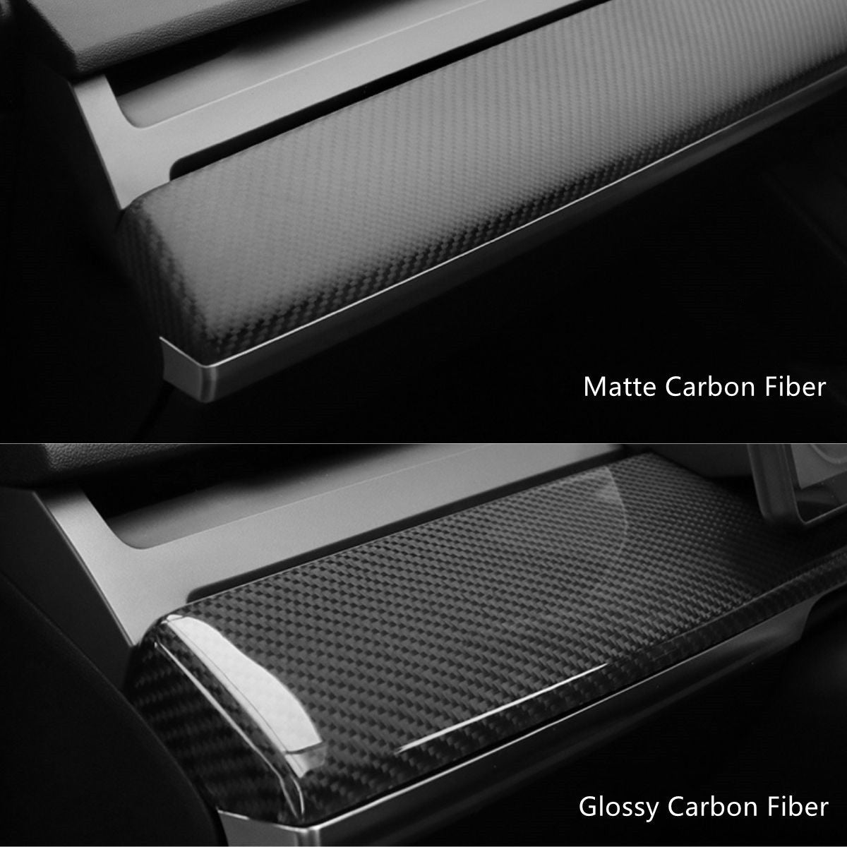 TESERY Tesla Model 3 / Y Dashboard Cover - Dry Carbon Fiber Interior Mods Tesery Official Store