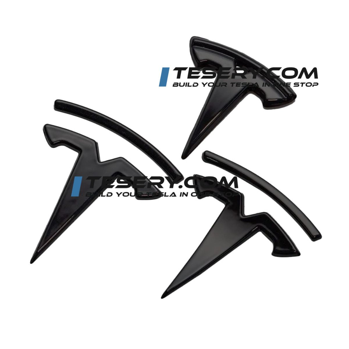 Tesla Logo "T" Emblem for Model 3 / Y (Set of 3) Tesery Official Store