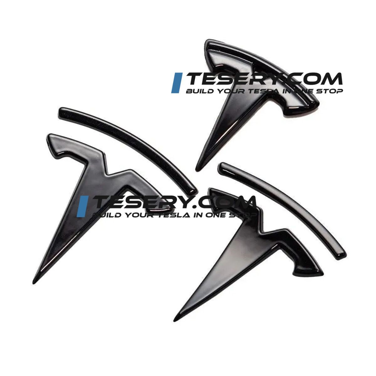 Tesla Logo "T" Emblem for Model 3 / Y (Set of 3) Tesery Official Store