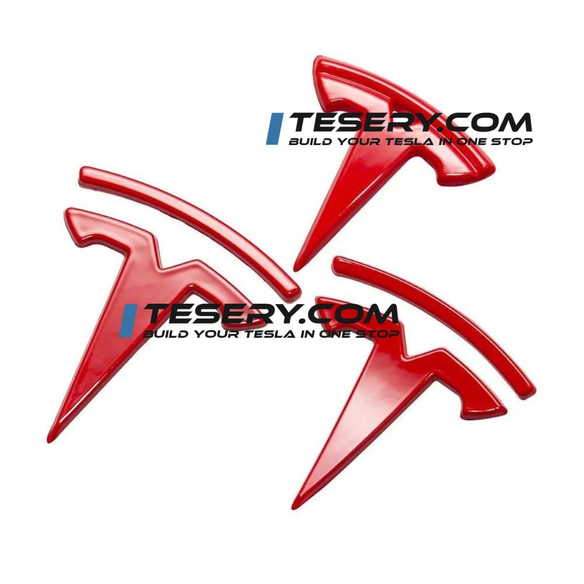 Tesla Logo "T" Emblem for Model 3 / Y (Set of 3) Tesery Official Store