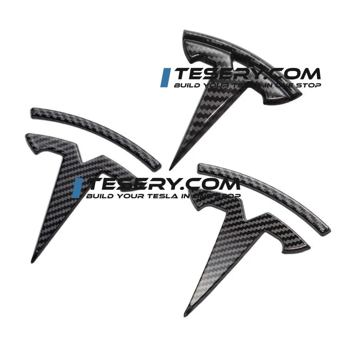 Tesla Logo "T" Emblem for Model 3 / Y (Set of 3) Tesery Official Store