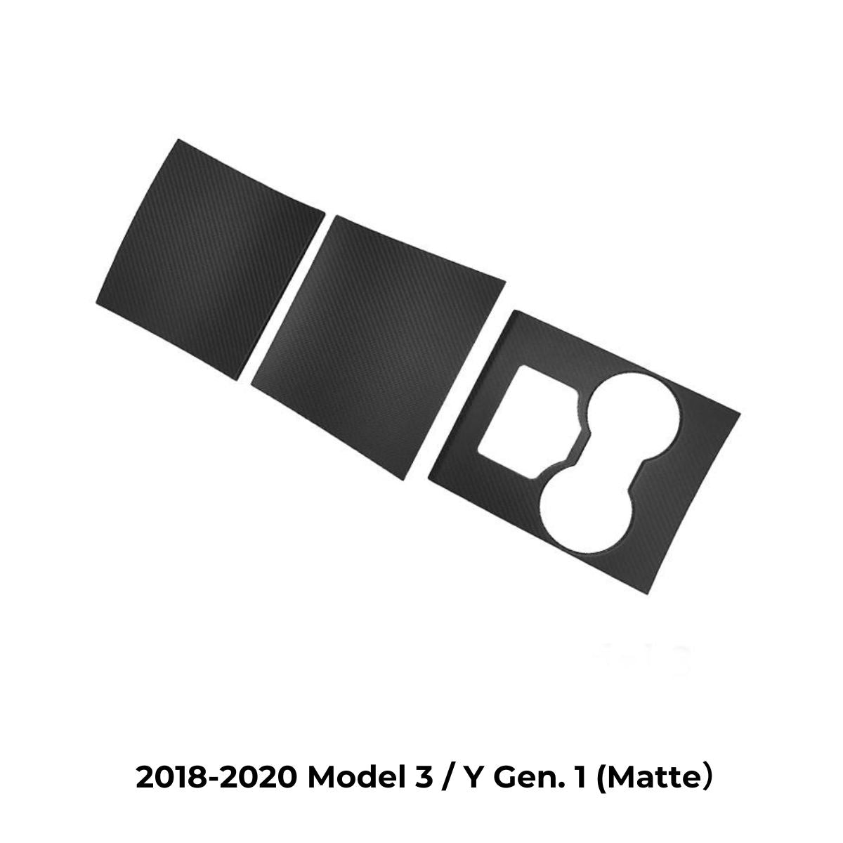 Carbon Fiber Center Console Wrap Cover for Model 3 / Y Tesery Official Store