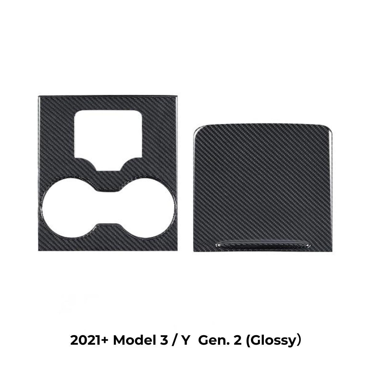 Carbon Fiber Center Console Wrap Cover for Model 3 / Y Tesery Official Store