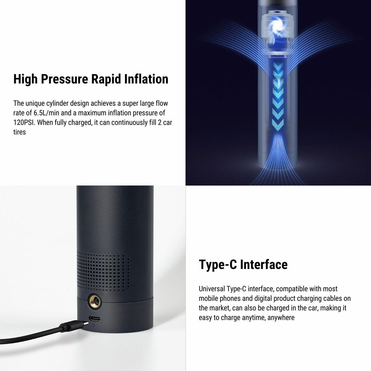 Vacuum Cleaner Inflator Two in One for Tesla Tesery Official Store