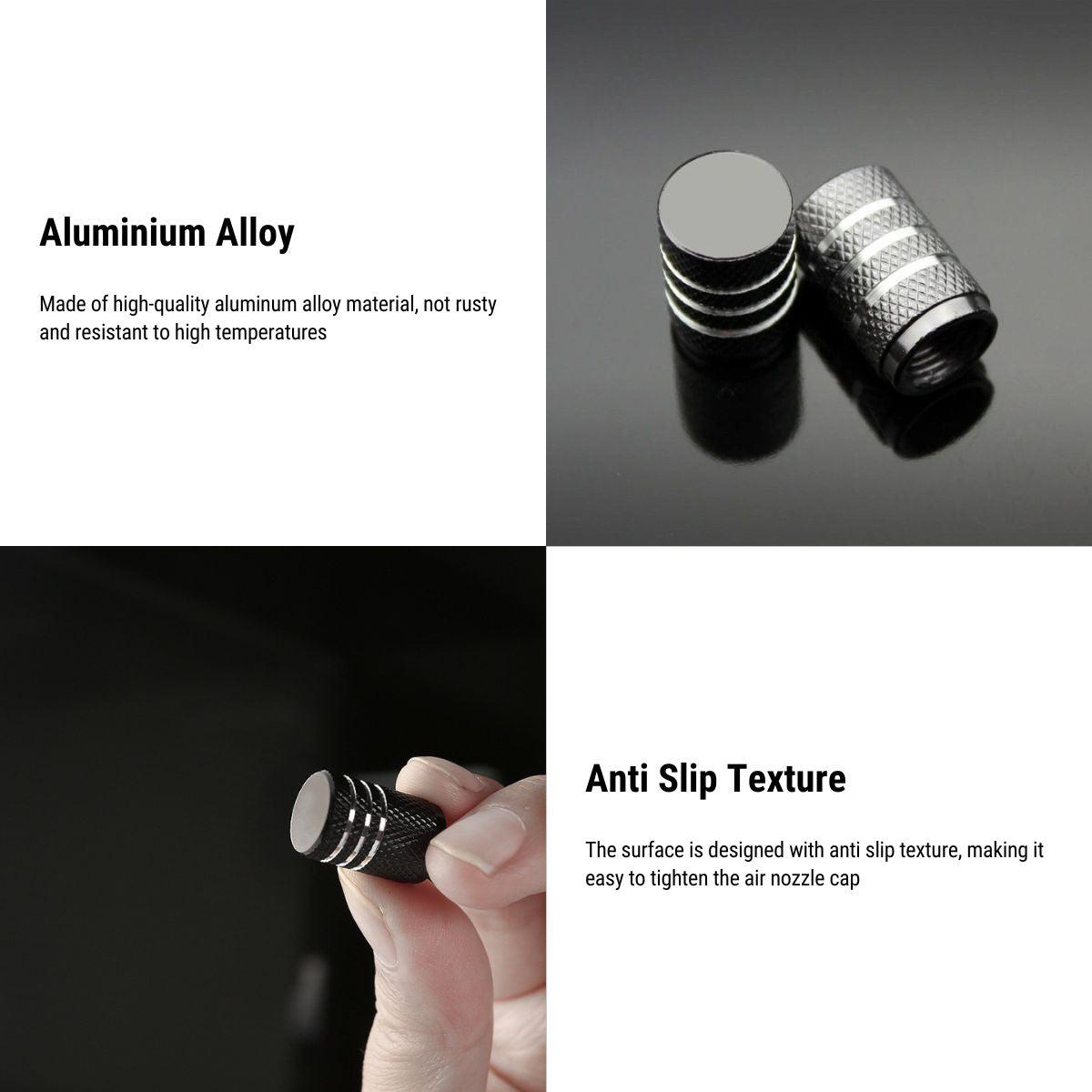 Valve Stem Caps 4 Pack Fit Suitable for Tesla 3/Y/S/X 2017-ON Tesery Official Store