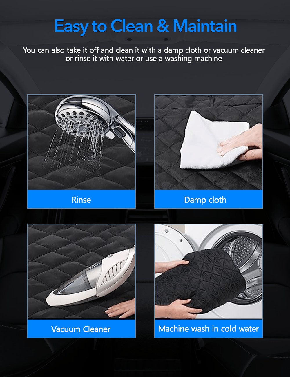 Waterproof Car Dog Seat Cover for Tesla Model Y/3/S/X/Cybertruck Tesery Official Store