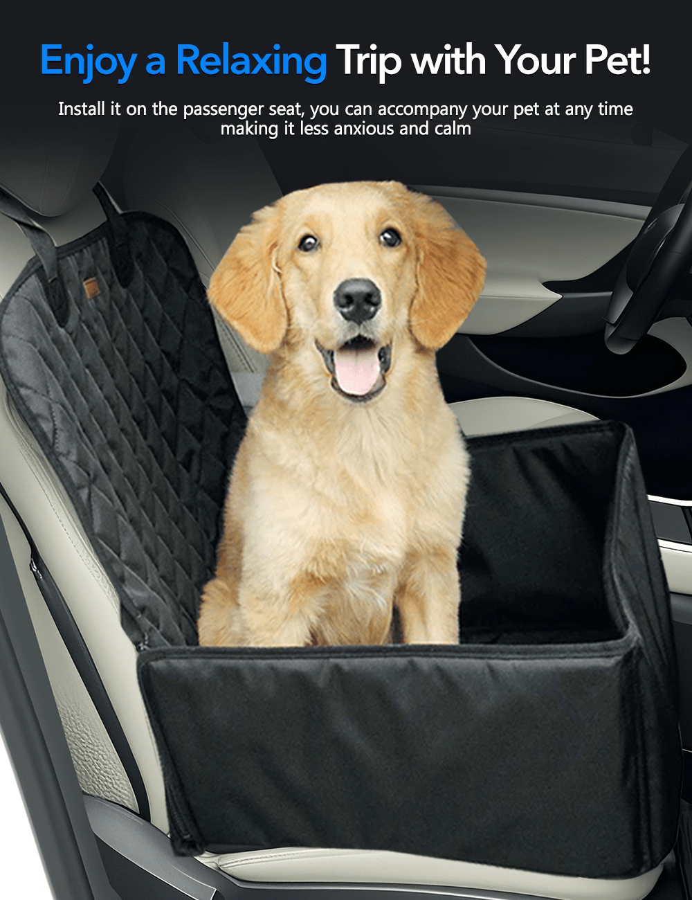Waterproof Car Dog Seat Cover for Tesla Model Y/3/S/X/Cybertruck Tesery Official Store